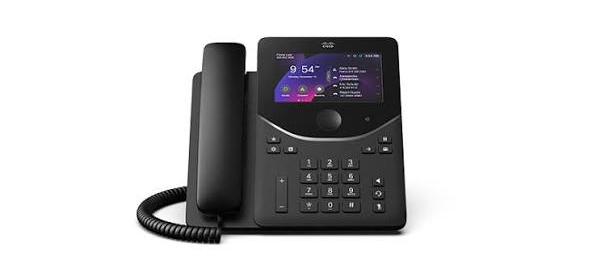 Cisco IP desk phone with a colour display
